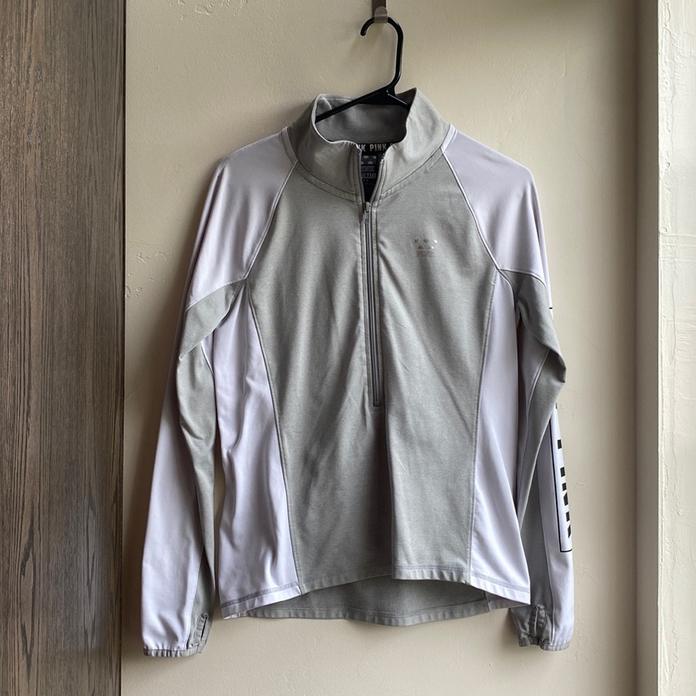 PINK Half Zip Up Long Sleeve
